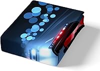 Vista 4 de Feelyou - Juego de ropa de cama con funda de edredón de dibujos animados para niños, niñas y adolescentes, con estampado de vehículos modernos