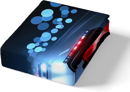 Miniatura 4 de Feelyou - Juego de ropa de cama con funda de edredón de dibujos animados para niños, niñas y adolescentes, con estampado de vehículos modernos