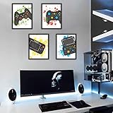 Photo Gallery kairne set di 4 gamer poster,quadri per camera bambini,game stampe parete per camera da letto delle ragazzo,gioco posters su tela per camera da letto aula,senza cornice,20x 25cm Photo Gallery kairne set di 4 gamer poster,quadri per camera bambini,game stampe parete per camera da letto delle ragazzo,gioco posters su tela per camera da letto aula,senza cornice,20x 25cm