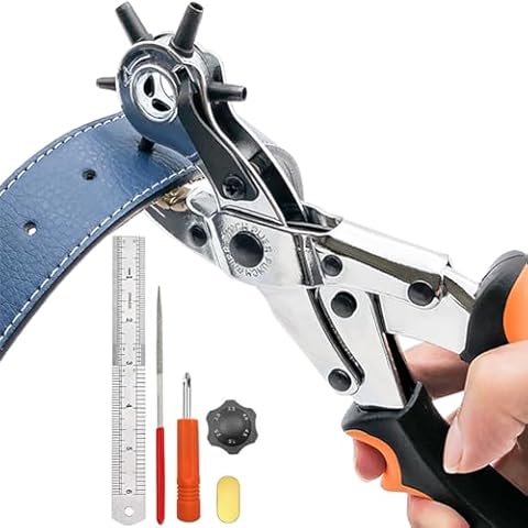 Leather Belt Hole Punch Tool - Belt Hole Punch for Leather, Leather Hole Punch Tool, Leather Punch Tool, Belt Punch for Leather, Belt, Watch. Cover