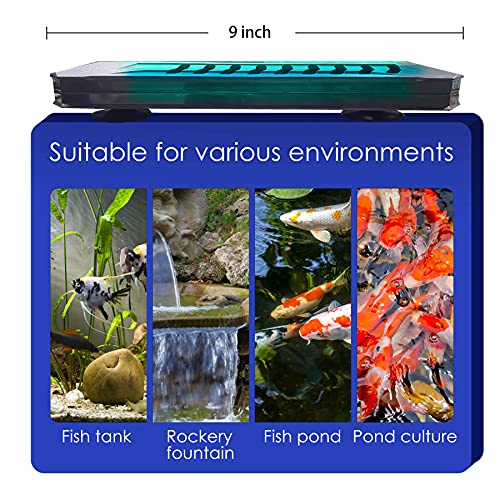 Taishan Aquarium Clean Light，15 W Uv Sanitizer Submersible Light With Timer,Double Tube Aquarium Water Clean Green Clear Waterproof Clean Lamp For Pond,Swimming Pool,Indoor #TOP6