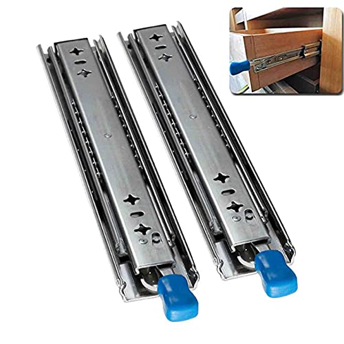 Preisvergleich Produktbild FACC Schubladenauszug Schwerlast Mit Verriegelung Vollauszug Schubladenauszug Schubladen Vollauszug 250 / 1400mm Tragkraft 2 Stück Kugelführung 120 Kg Schubladenschienen Teleskopschienen