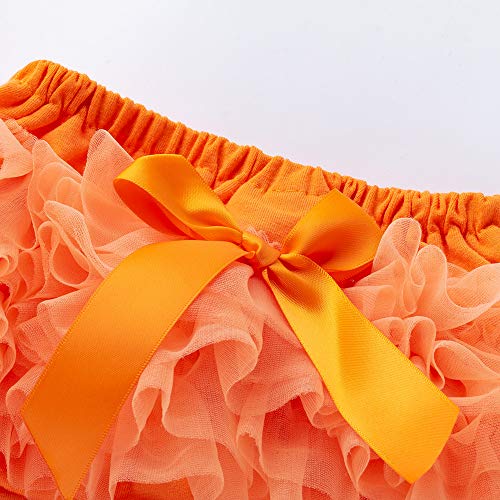 Baby Girls'Tutu Bloomers Newborn Toddler Cotton Tulle Ruffle Diaper Covers with Bow 0-24 Months4
