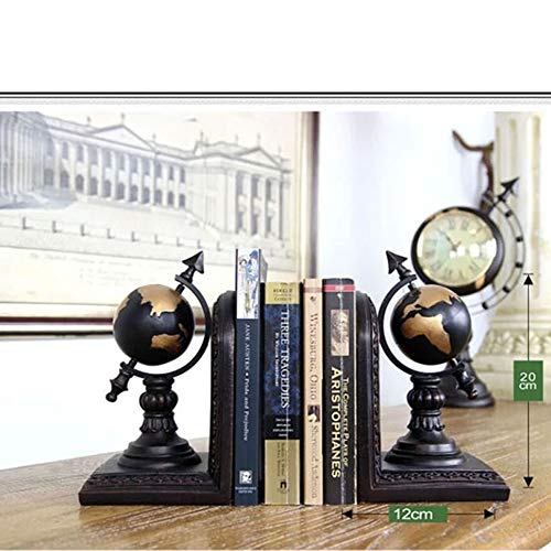 Livre Se Termine en Résine Globe pour Rangement Bibliothèque