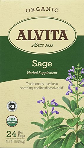 Alvita Sage Tea, Organic, 24 Count …