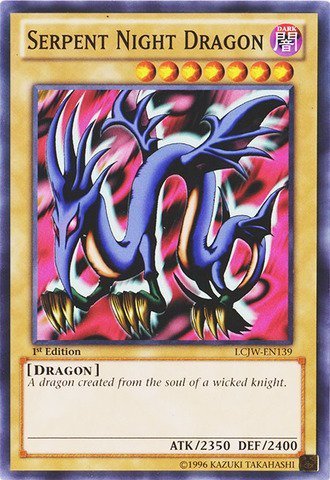 SERPENT NIGHT DRAGON (旧アジア版英語表記) Amazon.com: Yu-Gi-Oh! - Serpent Night Dragon (LCJW-EN139