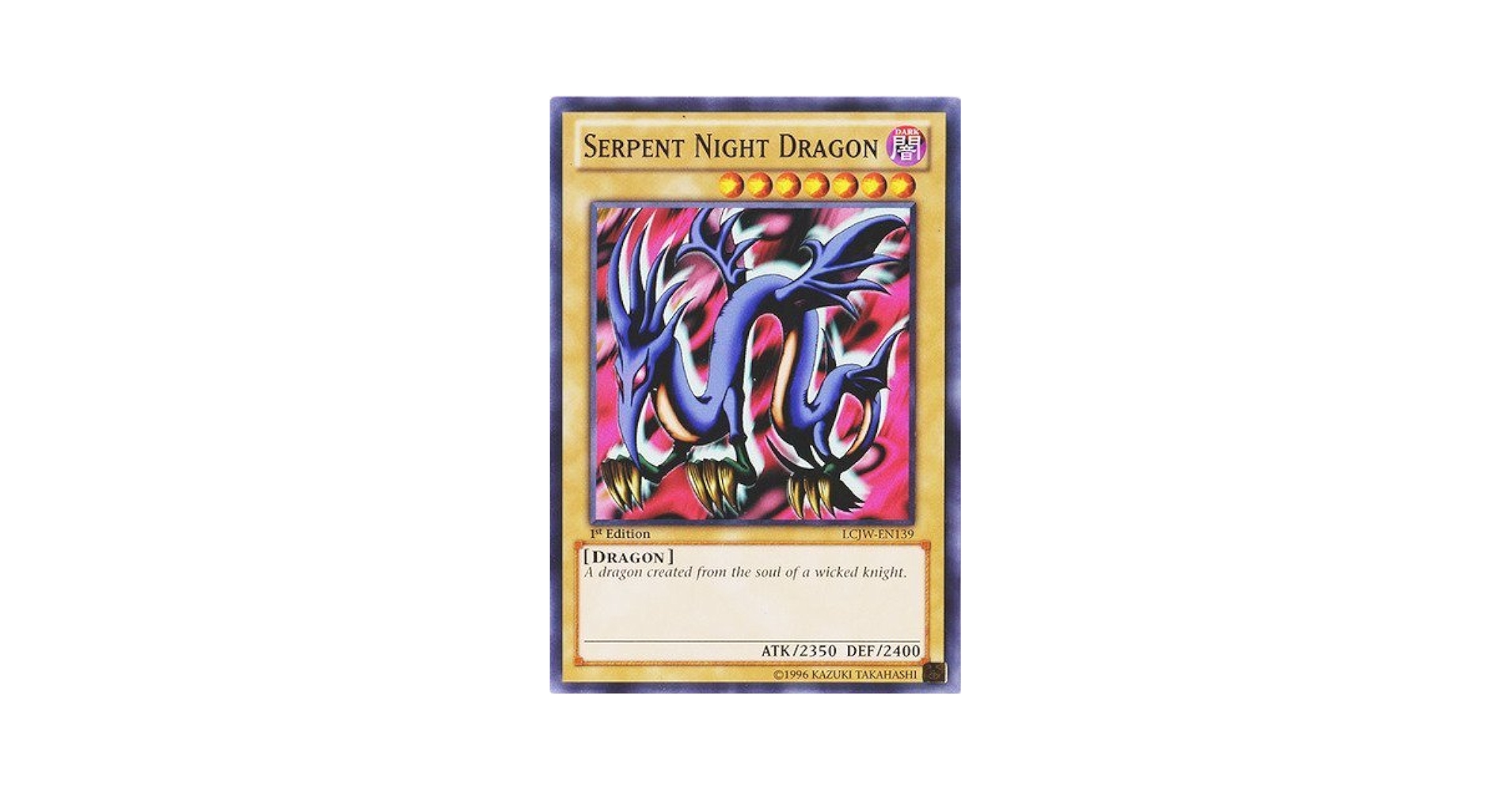 Amazon.com: Yu-Gi-Oh! - Serpent Night Dragon (LCJW-EN139