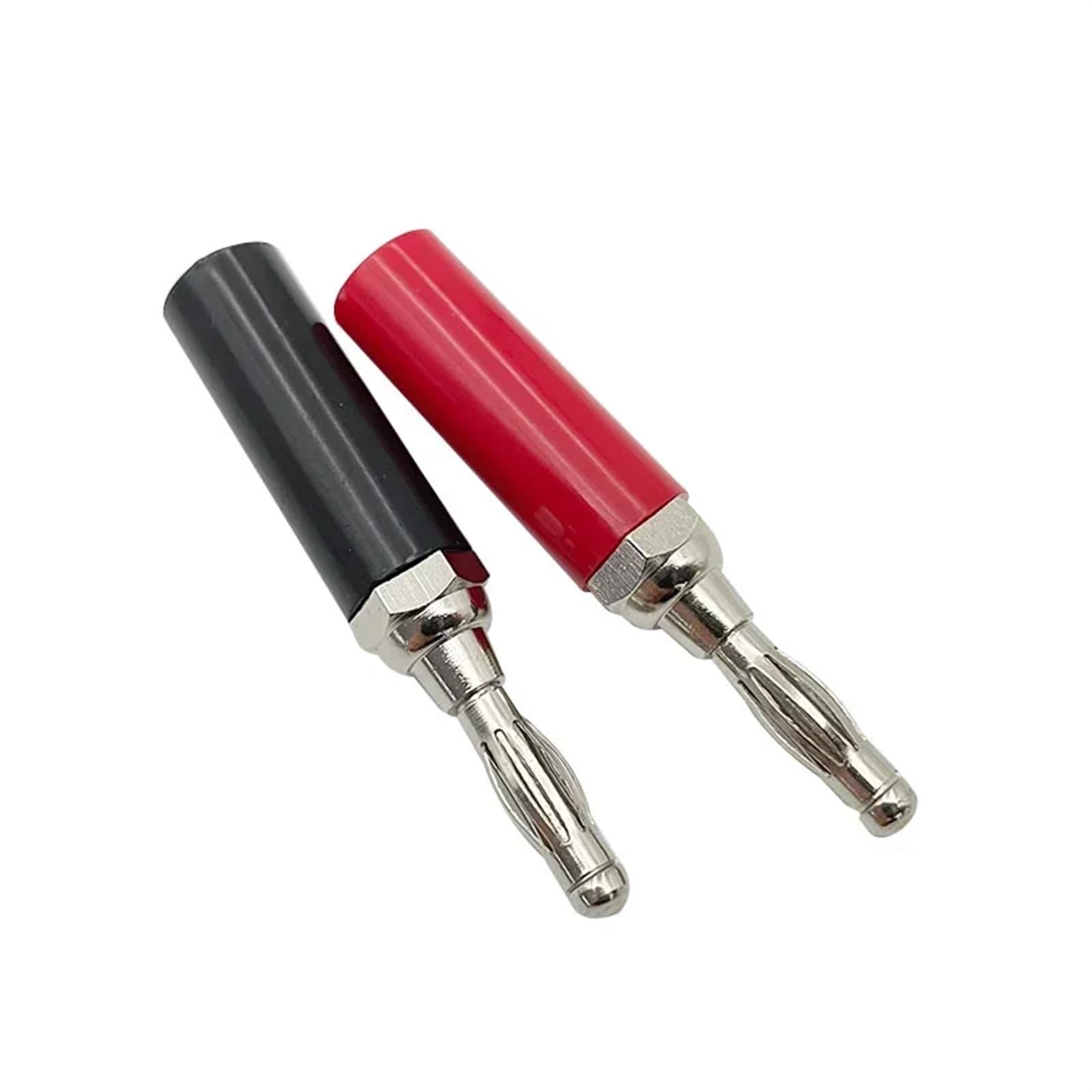 20/80/200 szt. 4 mm Kabel adaptera kabla audio Złącze głośnika Nikl/chromowanie terminal jack audio bananowy(5 Red 5 Black)