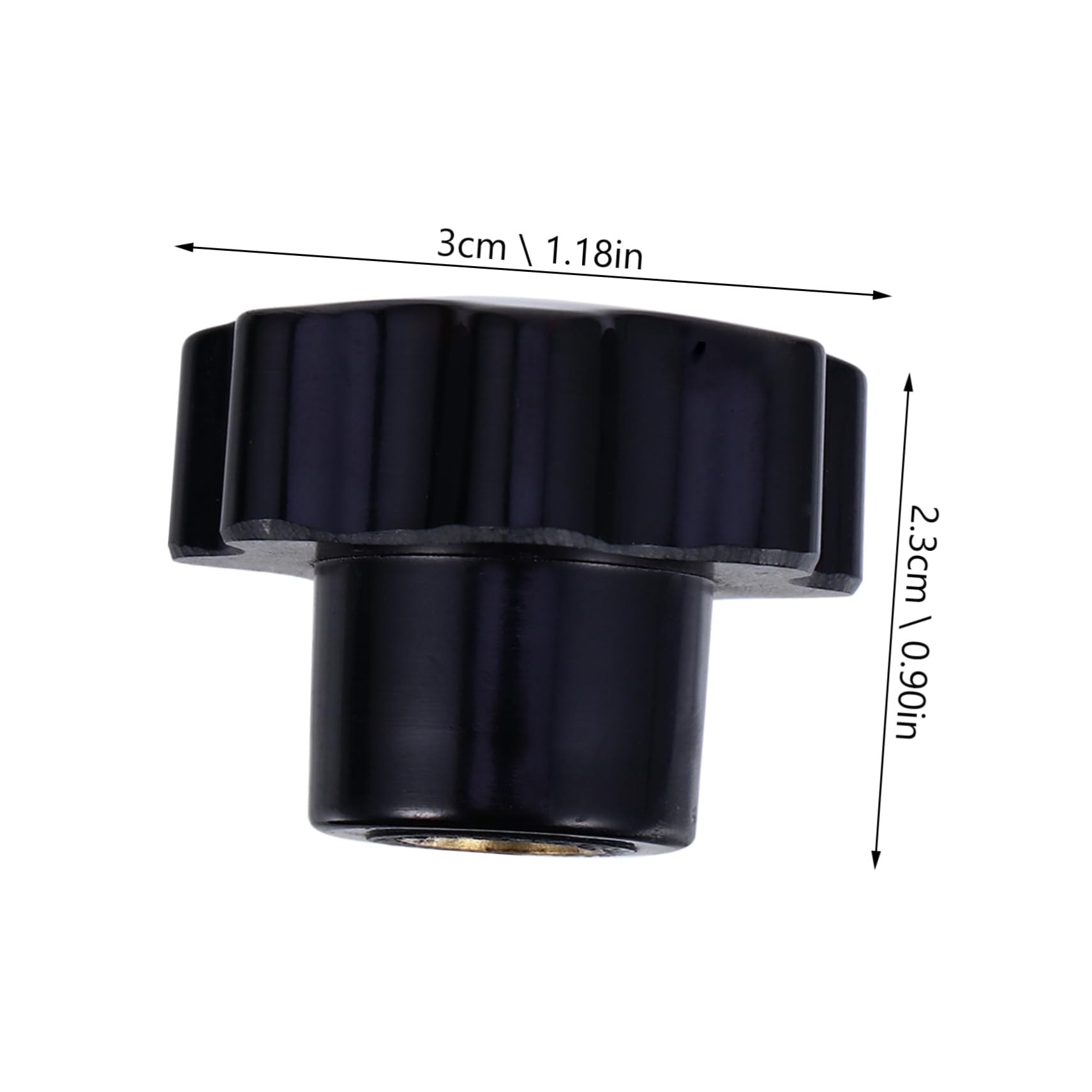 KICHOUSE 10pcs Handle Star Knobs Hand Grips Star Knob Clamping Female Knob Screws Knobs Supply Female Thread Nut Lug Nut Thru Hole Knob Threaded Hand Knob Knobs Accessory Plastic Black