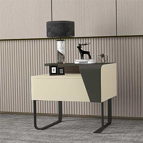Ofertas impresionantes para comprar mesitas de noche para espacios reducidos con seguridad on line Mesas de noche Mesita de Noche para Espacios Reducidos Mesa de Noche Dormitorio 1 Cajones y Mesita de Noche de Almacenamiento Superior...