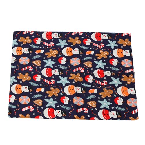 Tissu couture coloré et doux en coton respirant spécial Noël