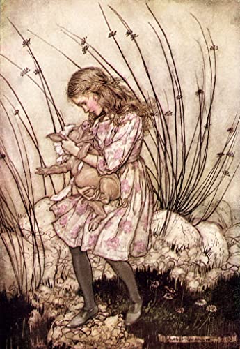Toile murale Alice pays des merveilles Rackham pour sublimer un grand mur vide