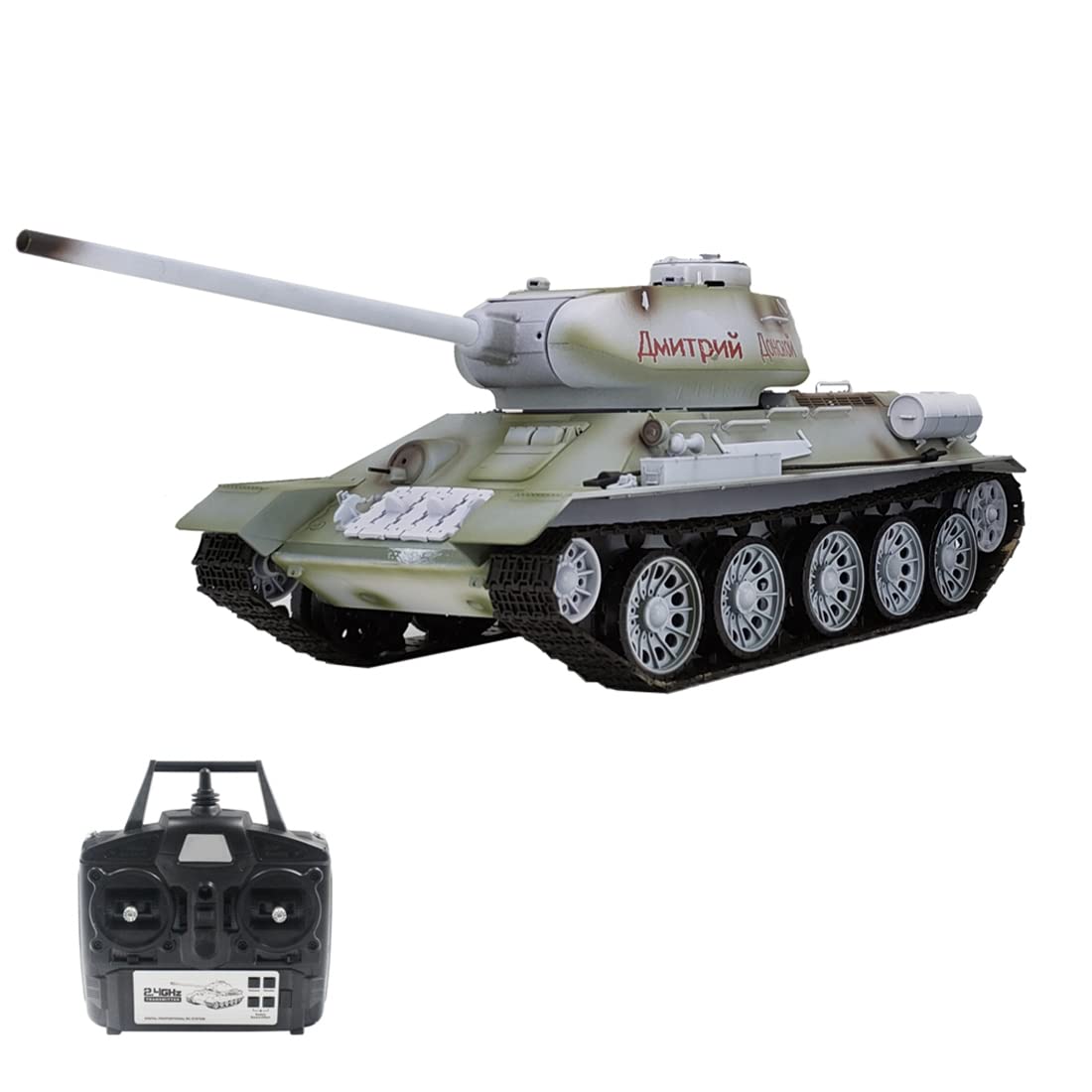 Buy LAKIN Remote Control Tank, 1/16 2.4G RC Russian T34/85 Main Battle