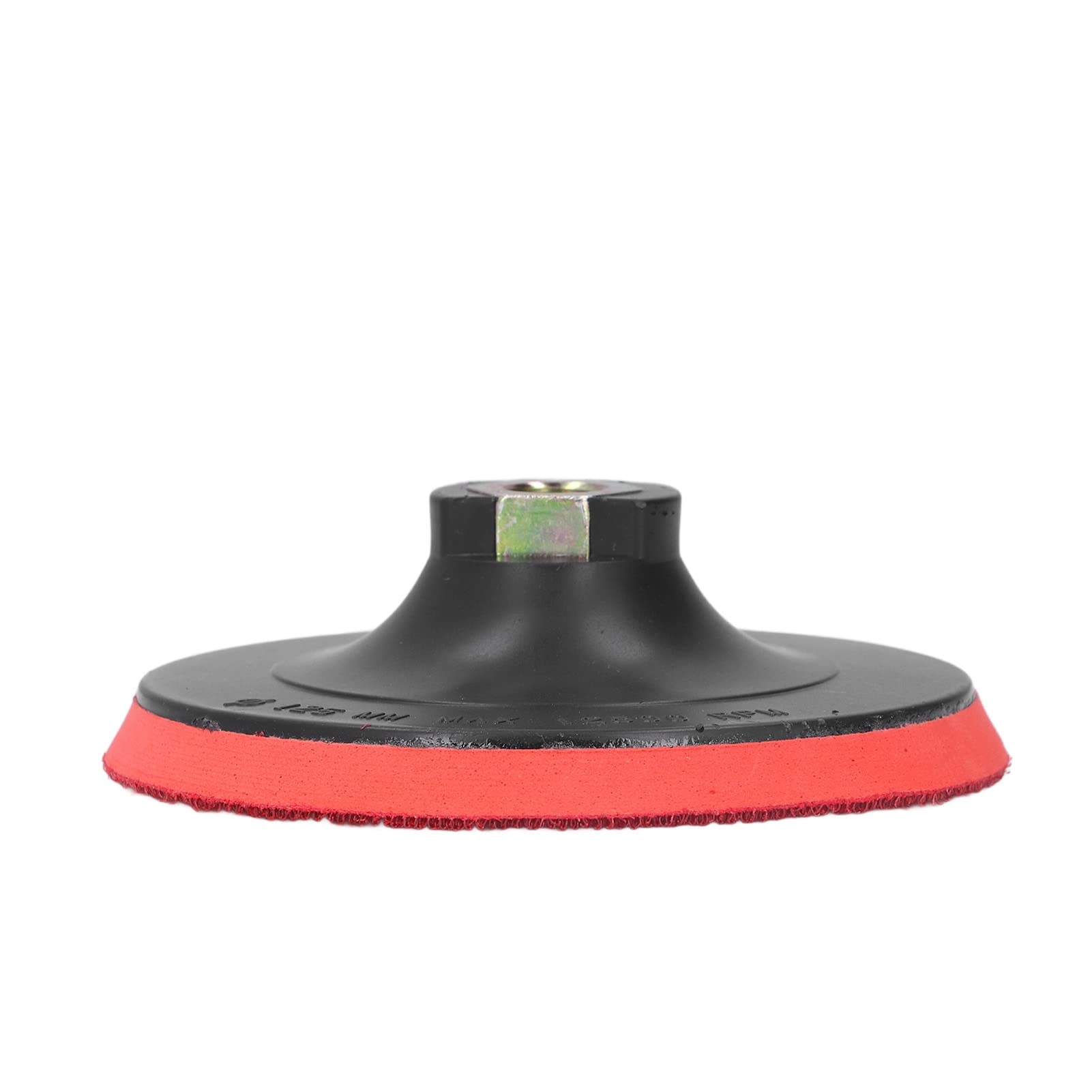 Platorello per Smerigliatrice, Diametro 125mm, Interfaccia Filettata M14, Velocità Massima 12500 Giri/Min, Piastra Inferiore Rossa Esagonale, Adatto per Mole Abrasive per Levigatrice