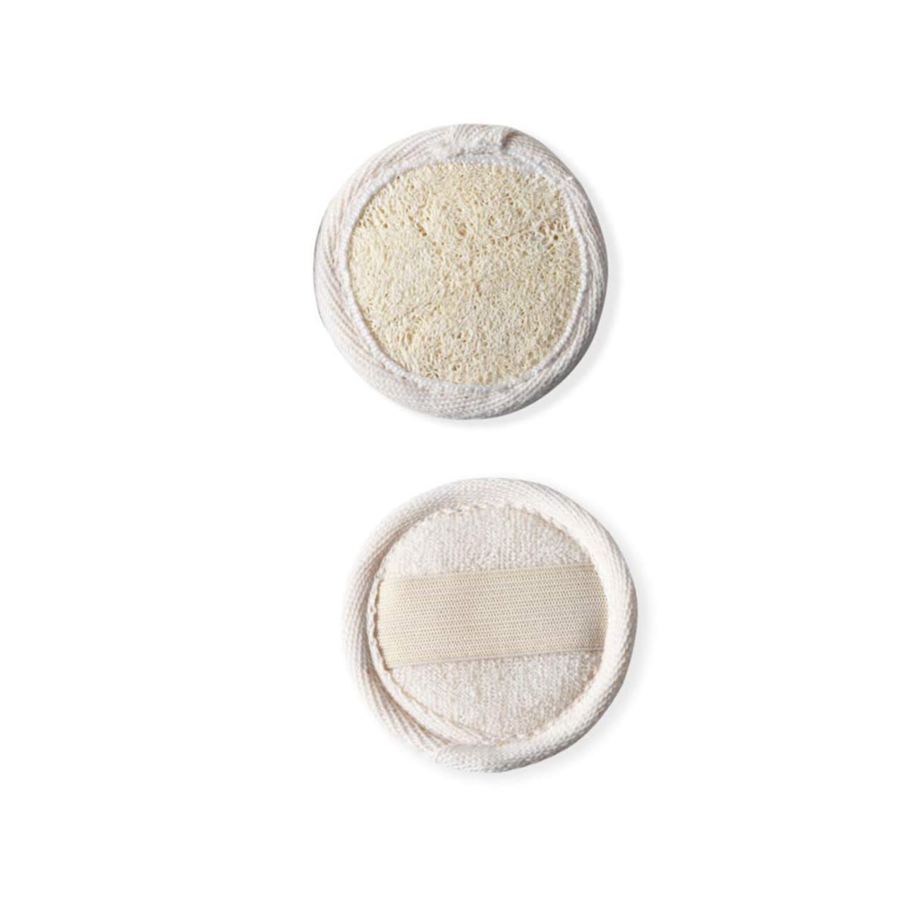 HONMEET 10pcs Natural Loofah Pads Makeup Remover Face Wash Washable Makeup Remover Pads for Skin Gentle Facial Cleansing Wipes Mini Makeup Wipes Set