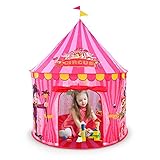 Play Tent for Kids - Vibrant Pink Toy Circus Play Tent in Sturdy Carrying Bag - Durable, Lightweight & Portable Kids Tent for Indoor & Outdoor Use, Easy Setup & Storage, Great Gifting Idea