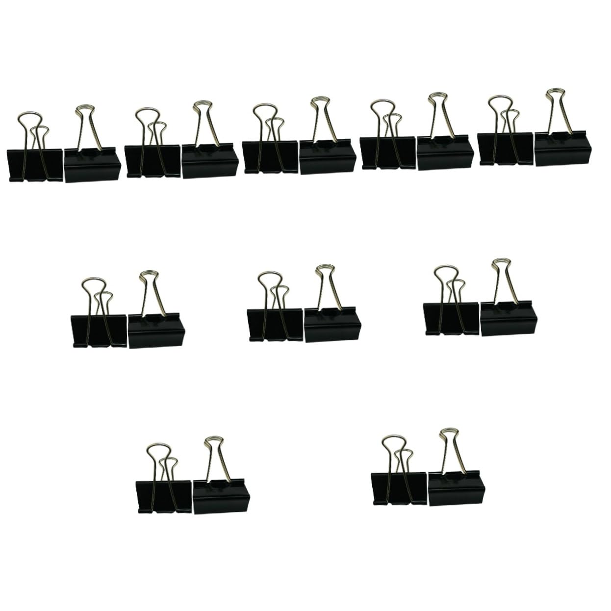 NUOBESTY 10 Set Di Fermagli Per Raccoglitori Finanziari Da 25 Mm Fermagli Per Carta in Metallo Articoli Per Ufficio Cancelleria Acciaio Temperato Per Uso Quotidiano 12 Pezzi * 10
