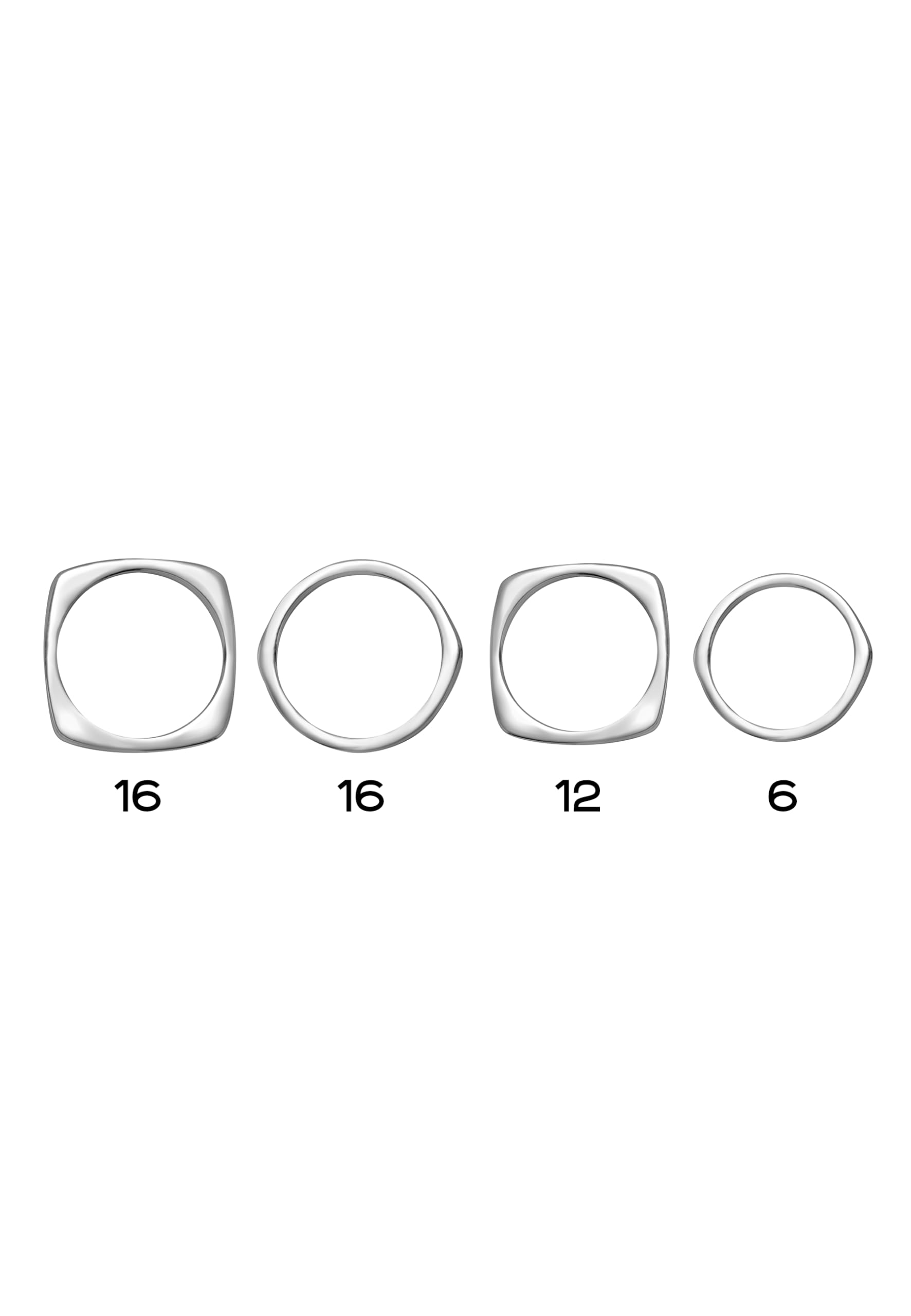 Breil Joya TJ4045 colección Tetra, anillos de mujer de acero, cristales color plata, talla 16 con circonita