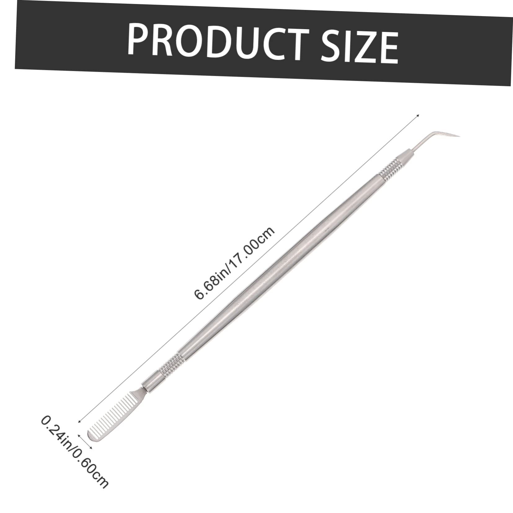 Gogogmee 2pcs Stainless Steel Eyebrow Combs Lash Comb Separator Brow Brush for Eyelash Lift Perm