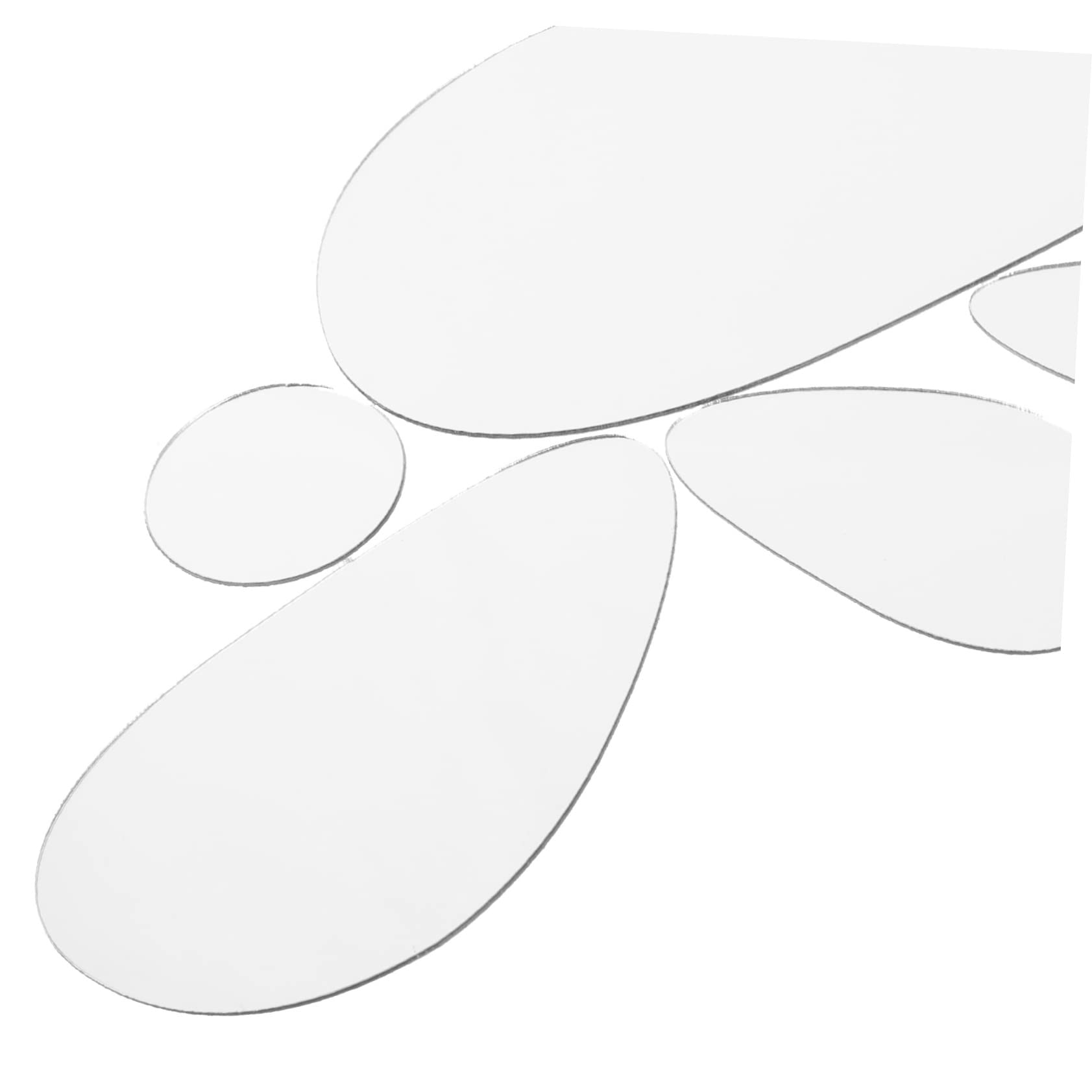 Hemobllo 96pezzi Adesivi Murali Ovali Decorazioni Estetiche Per Camera Da Letto Facili Da Applicare e Rimuovere Di Wall Sticker Creativi Per Decorare Pareti e Coprire Imperfezioni