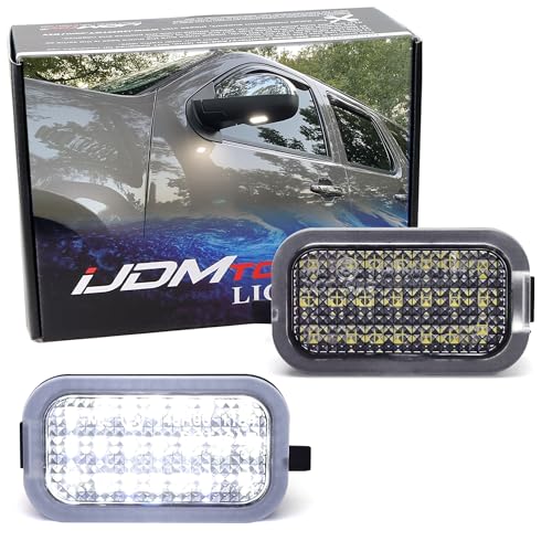 Luz LED de Espejo Lateral iJDMTOY Blanco 18-SMD miniatura 1
