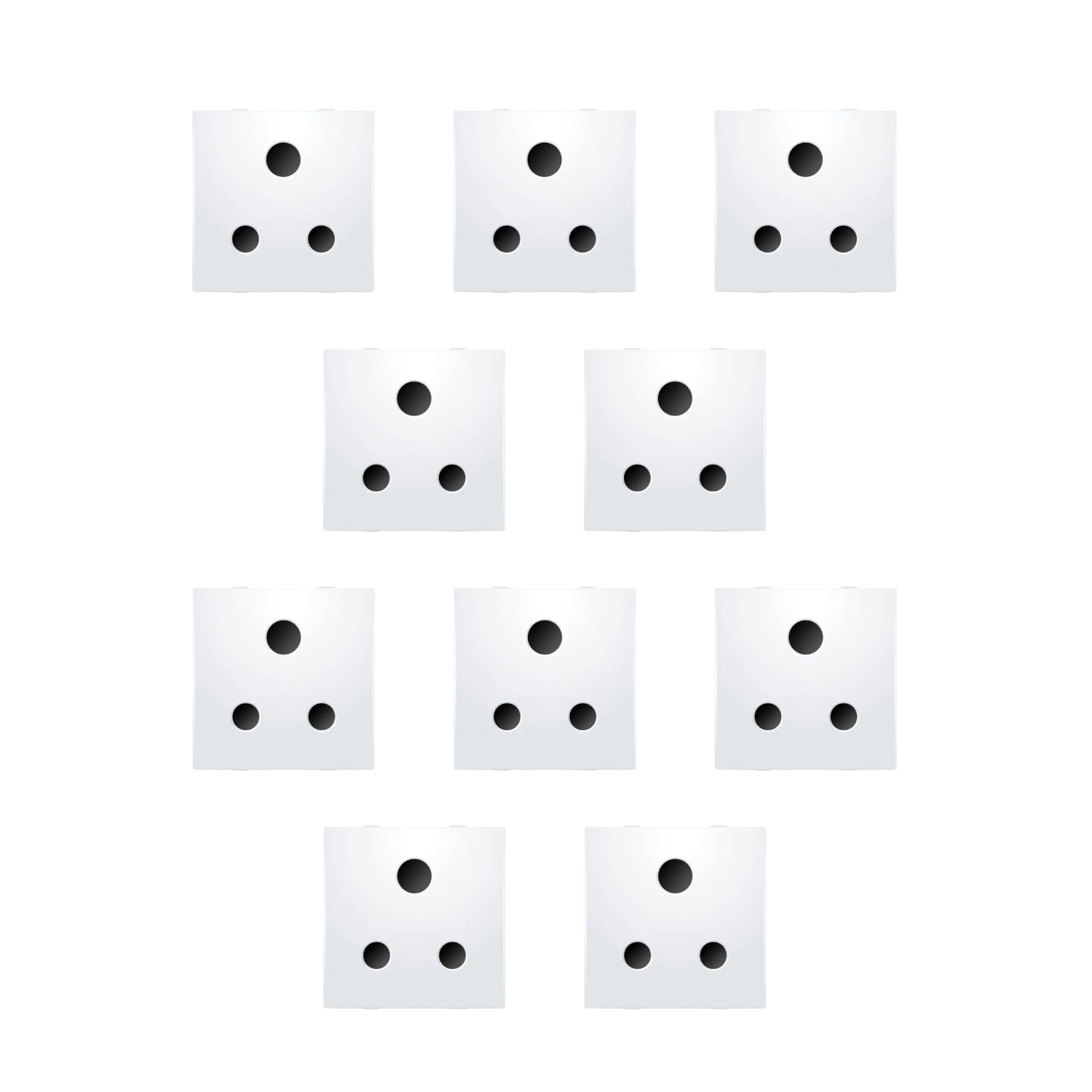 Anchor Ziva 6-16A 2 Module White Twin Socket, 68208 (Pack of 10)-image-11