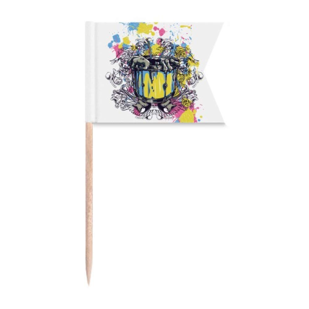 Aiguilles de guitare graffiti deoration de gateau et cure-dents pour buffet