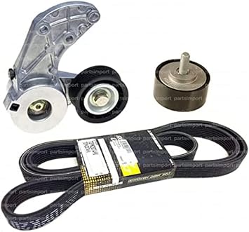 Drive Belt Kit with Tensioner & Idler Pulley OEM for Q7 Touareg Cayenne V6