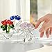 H&D HYALINE & DORA Pink Crystal Rose Bouquet Flowers Figurines Ornament with Gift Box