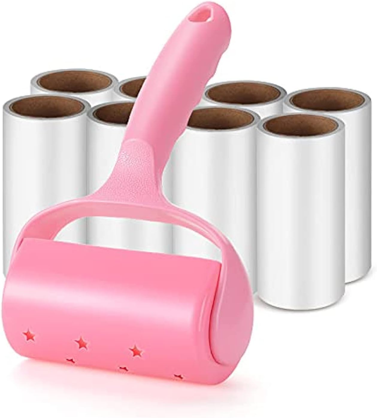 أخرىLint Roller Super Sticky Pet Epilator Kit Sticky Fluff Roller (With 8 Refills) Suitable for Pet Hair Clothes Carpet Car Seat Dust and Sticky Fluff Brush With Cover