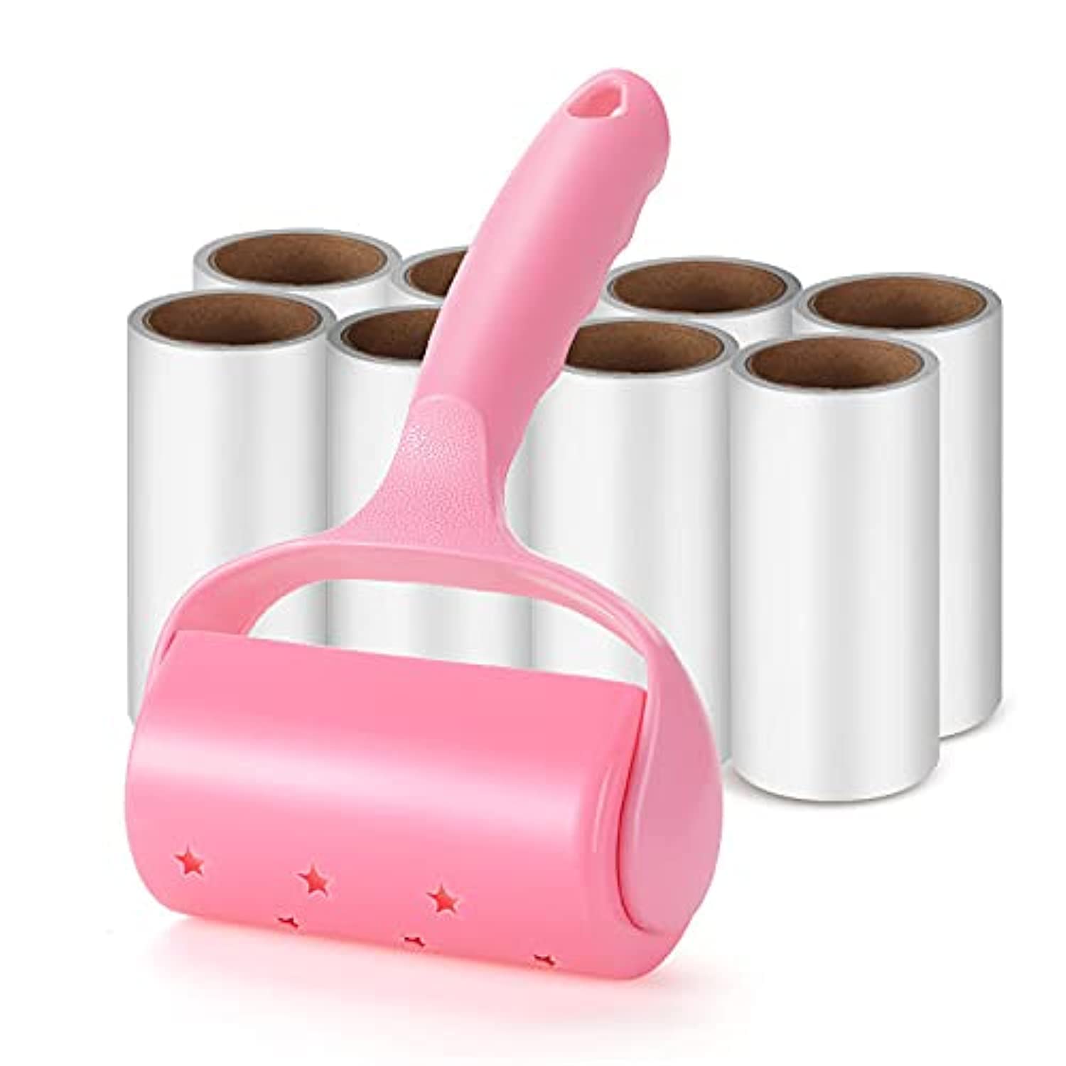 أخرىLint Roller Super Sticky Pet Epilator Kit Sticky Fluff Roller (With 8 Refills) Suitable for Pet Hair Clothes Carpet Car Seat Dust and Sticky Fluff Brush With Cover