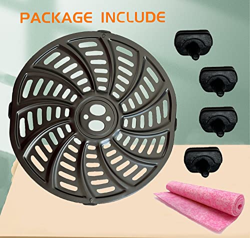 Image of 6QT Air Fryer Replacement Tray for Gourmia GAF698 /GAF686 Air Fryers, Premium Nonstick Air Fryer Grill Pan Crisper Plate Grill Insert Grate Grid for Gourmia 6QT Air Fryers, Dishwasher Safe