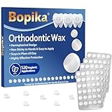 Bopika Orthodontic Wax for Braces Wax Dots 120 Individually Wrapped, Mint Flavored Dental Wax for Comfort & Protection