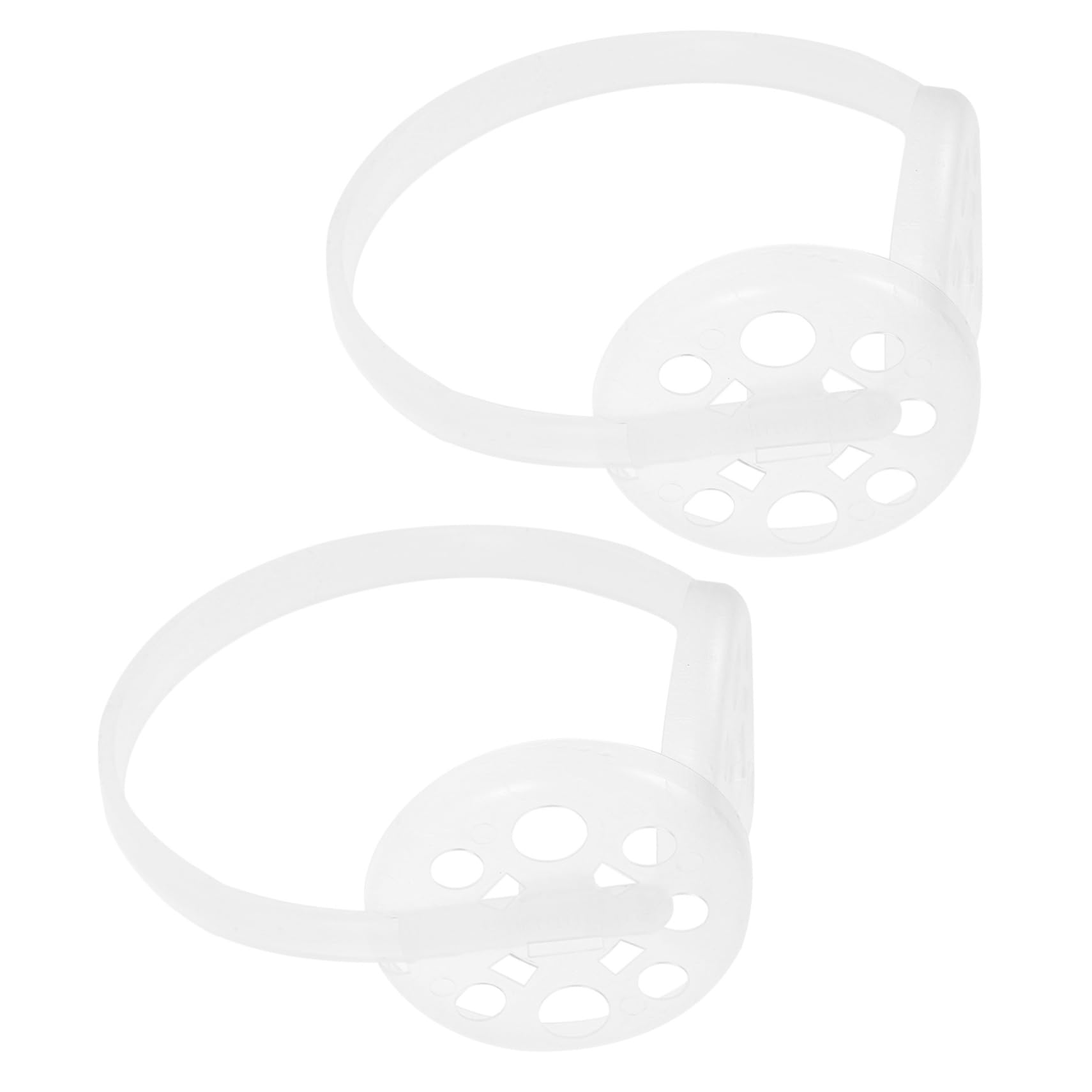 LIFKOME 2 Pcs DIY Earmuff Frame Shelf Plastic White Warm Earmuff Frame Rack Plastic Earmuff Frame Rack Earmuff Frame Shelf