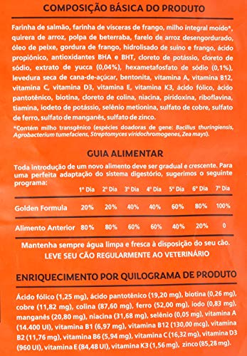 Premier Pet Golden Ração para Cães Adultos, Sabor Salmão e Arroz, 15kg