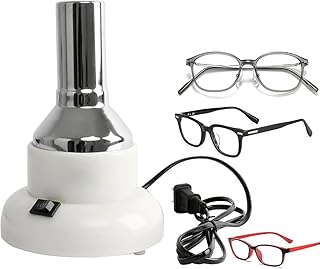 眼鏡フレームヒーター プロ用 樹脂フレーム調整機 2段階温度調節 眼鏡店業務用 非金属フレーム専用 セルロイド素材対応 安全設計 簡単操作 コンパクト設計 メガネ調整ツール 長時間予熱不要 即時使用可能 安定加熱 フレーム修正 ストレスフリー 耐久性 手入れ簡単 (白)