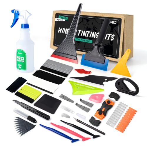 FOSHIO Car Window Tint Kit, Window Squeegee Vehicle Glass...