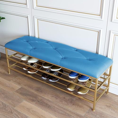 Banc d'entrée en similicuir pour sublimer votre couloir et ranger vos chaussures