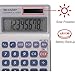 Sharp HO EL240SB 8 Digit Solar and Battery Powered Slant Display Calculator, White, 2 3/4 x 4 1/2 (EL240SAB)