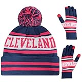 Vintage Classic Skull Cap Beanie Hat Cuffed Winter Hat Knit Comes with Warm Gloves Gifts for Unisex Fans