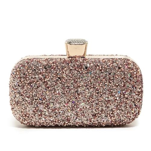 Bolsa Clutch Festa Feminina Full Diamond Com Pedras Coloridas Fecho Decorativo Colorido Mão Ombro Transversal