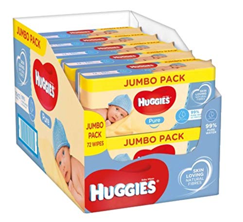 Huggies Pure Toallitas para Bebé - 10 paquetes de 72 unidades