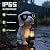 Solar Garden Outdoor Dog Statues - Garden Decorations Dogs Statue with Lantern, Waterproof Led Lights Yard Decor Figurine Birthday Gifts for Women Mom Grandma Dog Lovers for Patio Balcony Lawn