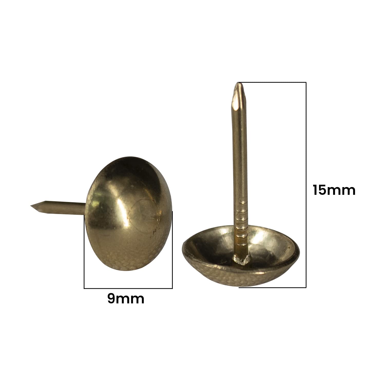 Chiodi Decorativi Per Tappezzeria - 15mm X 9mm - Bronzo - 100 Pezzi - Foto 6