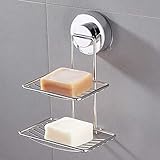 Hochwertiges Material: Aus rostfreiem Edelstahl, Saugnapf mit ABS Kunststoff plattiert, was die Verwendung in feuchten Orten ermöglich.