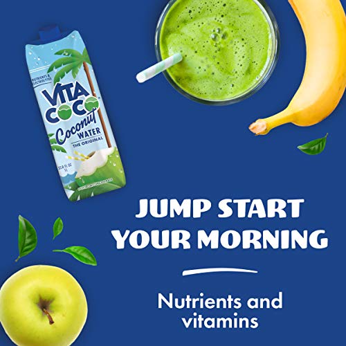 Vita Coco - Pure Coconut Water (1L X 12) - Naturally Hydrating - Packed With Electrolytes - Gluten Free - Full Of Vitamin C & Potassium #TOP4