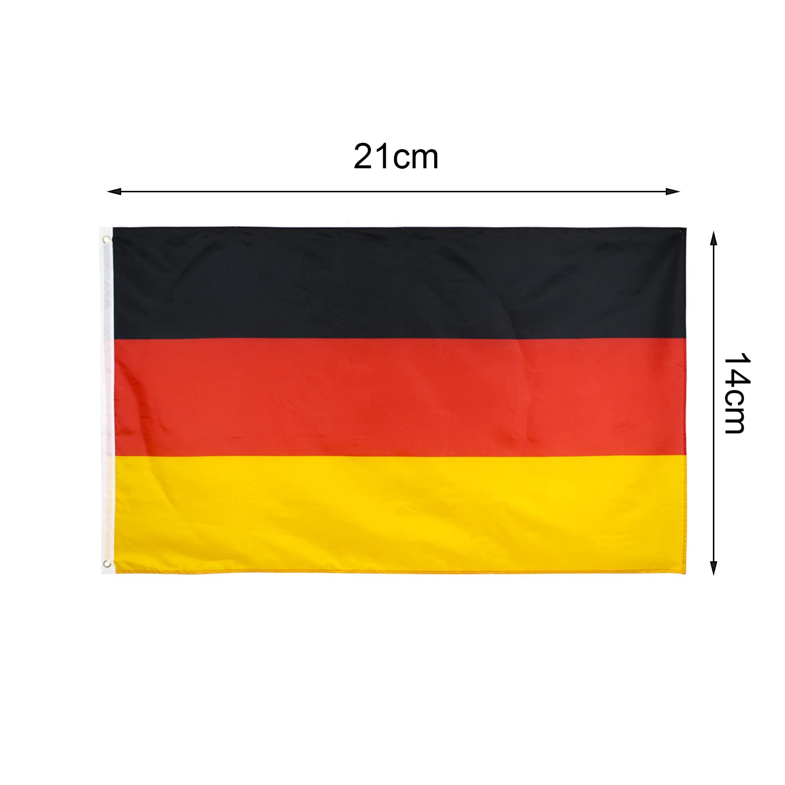 12 Stück Deutschland-Fähnchen Mit 30 Cm Stab – Kleine Flaggen Für WM, EM, Gartenpartys & Dekoration