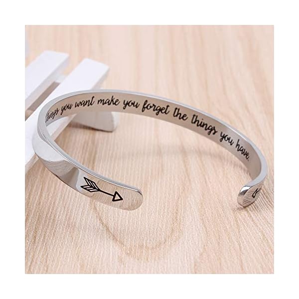 Btysun Inspirational Cuff Bracelet Bangle for Women Teen Girls - Birthday Jewelry Quotes - Friend Gift for Her Mom - Image 5