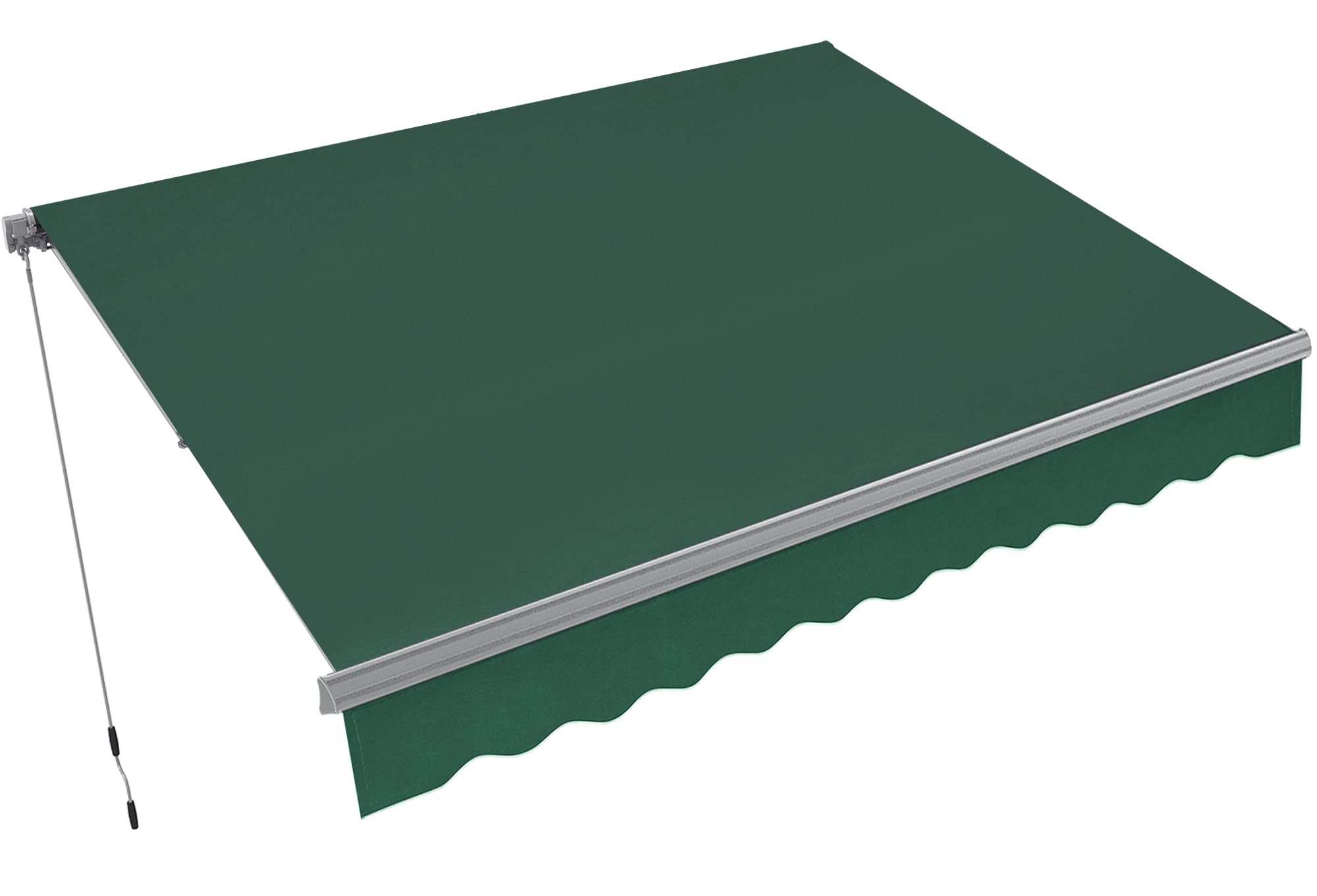 MCombo Patio Awning 8x7 Feet Sunshade Canopy for Manual Retractable Awnings, 4607 (Dark Green, 8x7ft)