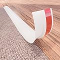 COUKIU 3.28FT PVC Floor Transition Strip, Peel and Stick Molding Trim for Threshold Transitions with a Height Less Than 5 mm/0.2in, Carpet & Floor Edging Trim, Carpet to Tile Transition Strip(White)